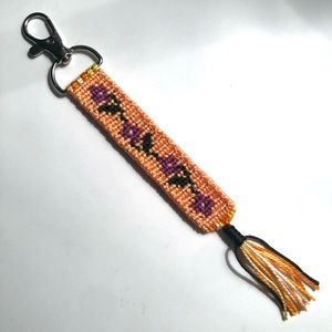Handmade Ornate Flower Friendship Bracelet Keychain ADD TO YOUR BUNDLE
